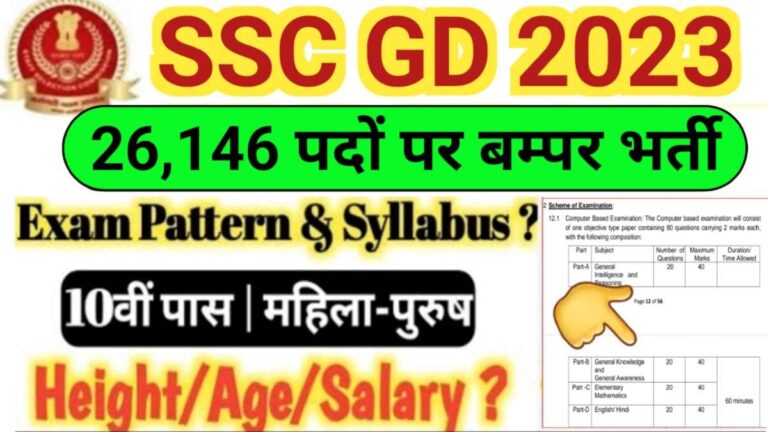 SSC GD Syllabus