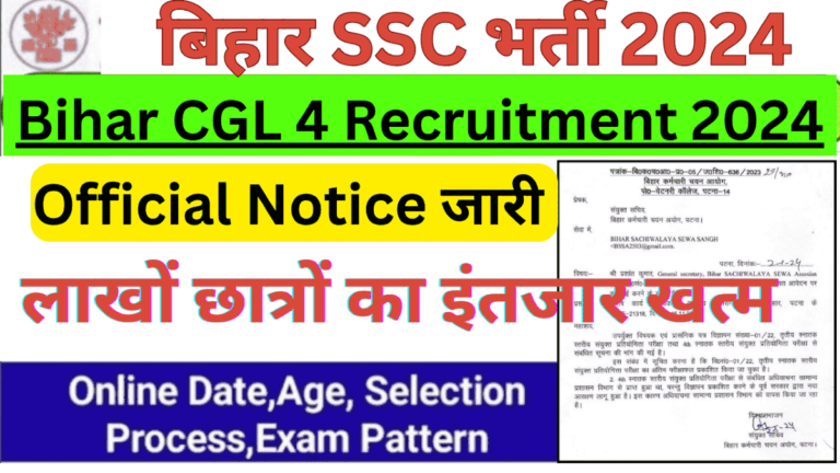 BSSC CGL Notification 2024