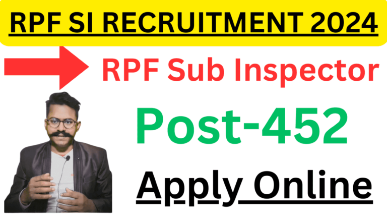 RPF SI Vacancy 2024