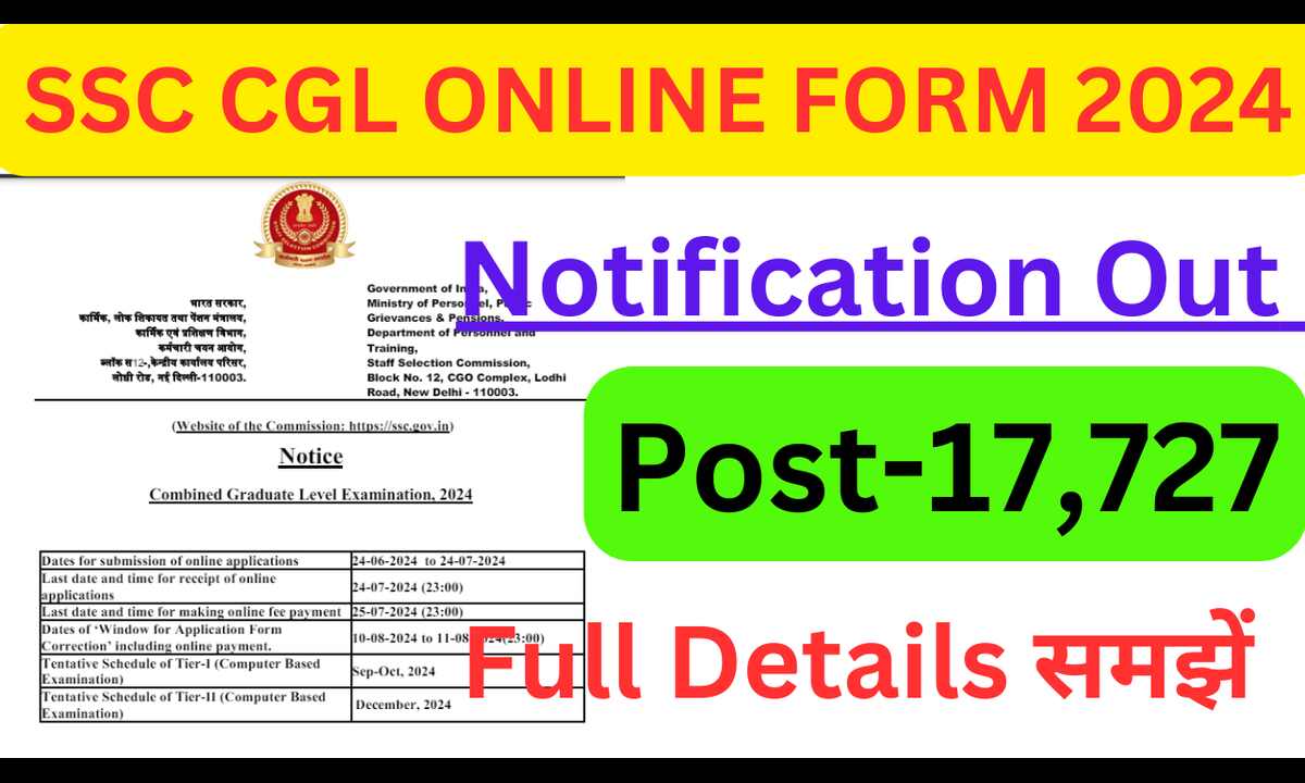 SSC CGL Notification 2024