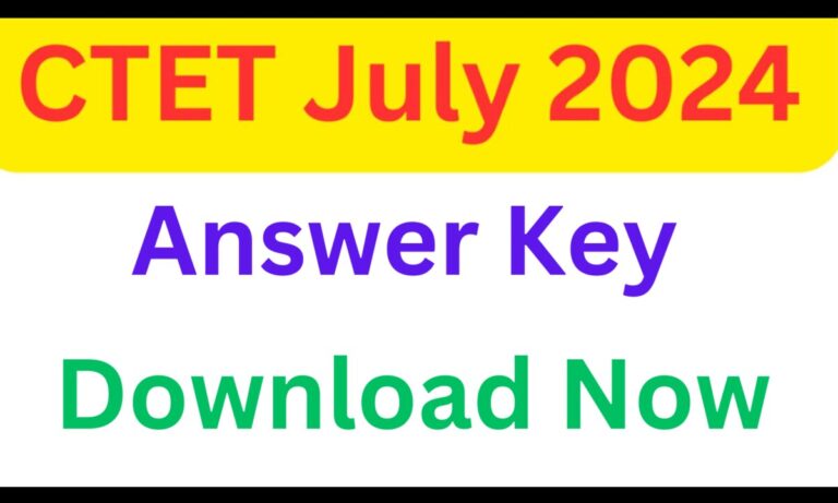CTET July 2024 Answer Key
