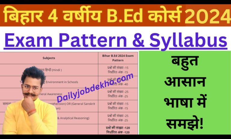 Bihar Integrated Bed Syllabus 2024