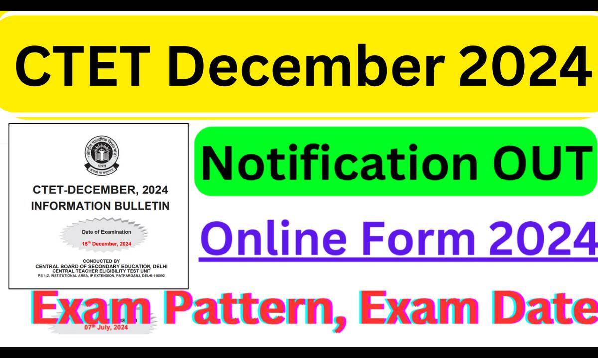 CTET December 2024 Apply Online