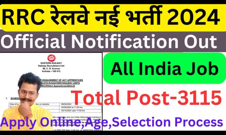 Eastern Railway Apprentice Online Form 2024