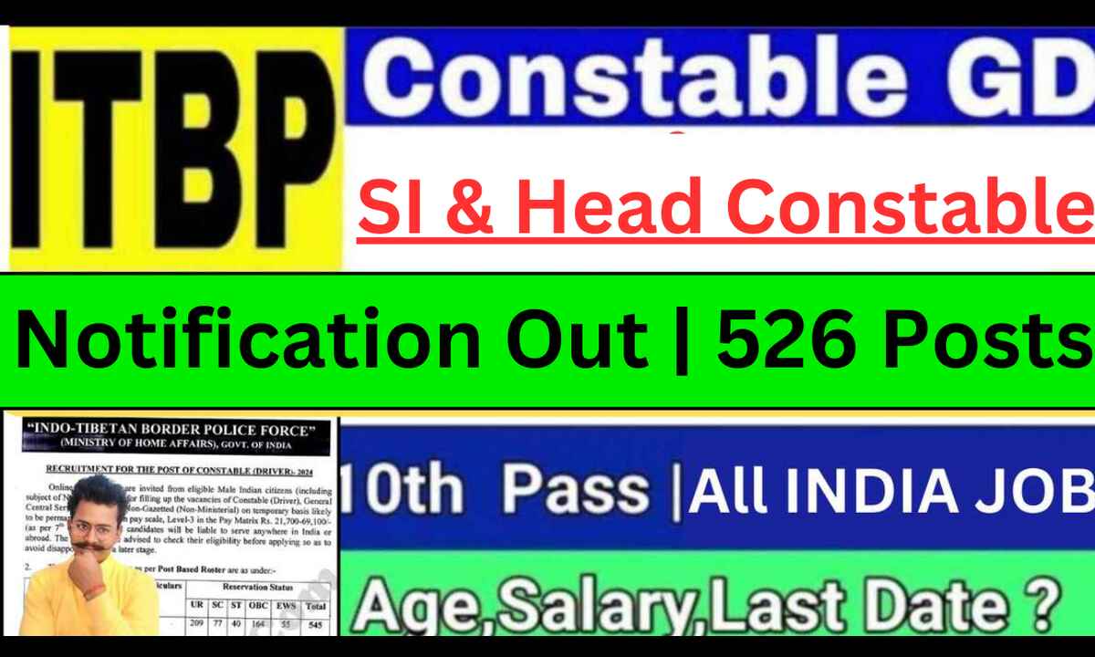 ITBP Head Constable Vacancy 2024